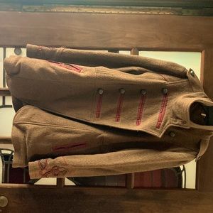 A beautiful pre-loved Free People military coat with a cowl neck.